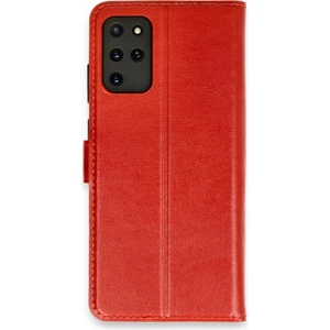 Samsung Galaxy S20 Plus Kılıf Dışı Deri Içi Silikon Kartlıklı Kapaklı Trend S Plus Kapak