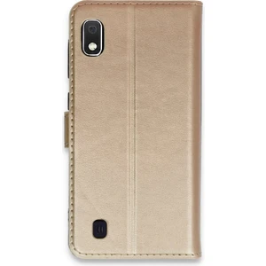Samsung Galaxy A10 Kılıf Dışı Deri Içi Silikon Kartlıklı Kapaklı Trend S Plus Kapak