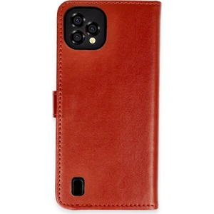 Reeder P13 Blue Plus 2022 Kılıf Dışı Deri Içi Silikon Kartlıklı Kapaklı Trend S Plus Kapak
