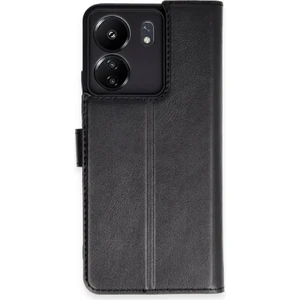 Xiaomi Redmi 13C Kılıf Dışı Deri Içi Silikon Kartlıklı Kapaklı Trend S Plus Kapak