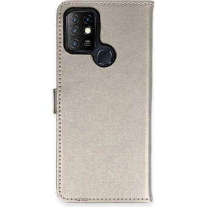 Infinix Hot 10 Kılıf Dışı Deri Içi Silikon Kartlıklı Kapaklı Trend S Plus Kapak