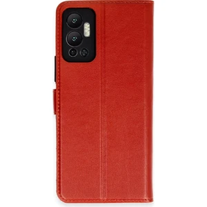 Infinix Hot 12 Kılıf Dışı Deri Içi Silikon Kartlıklı Kapaklı Trend S Plus Kapak