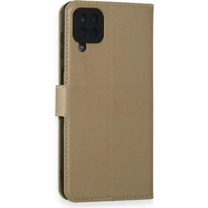 Samsung Galaxy A12 Kılıf Dışı Deri Içi Silikon Kartlıklı Kapaklı Trend S Plus Kapak