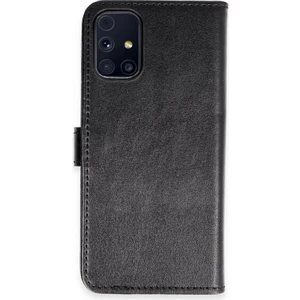 Samsung Galaxy M31S Kılıf Dışı Deri Içi Silikon Kartlıklı Kapaklı Trend S Plus Kapak