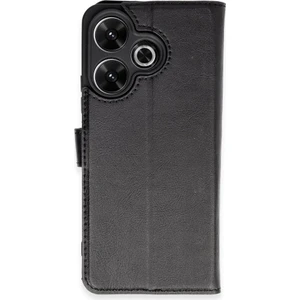 Xiaomi Redmi 13 4g Kılıf Dışı Deri Içi Silikon Kartlıklı Kapaklı Trend S Plus Kapak