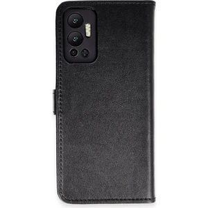 Infinix Hot 12 Kılıf Dışı Deri Içi Silikon Kartlıklı Kapaklı Trend S Plus Kapak