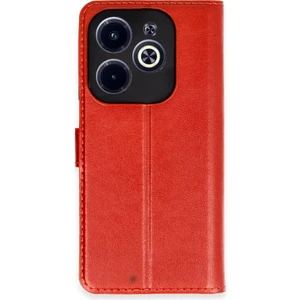 FUJİMAX Infinix Hot 40 Kılıf Dışı Deri Içi Silikon Kartlıklı Kapaklı Trend S Plus Kapak