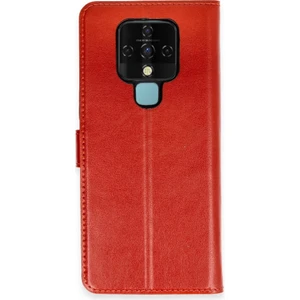 FUJİMAX Tecno Camon 16 Kılıf Dışı Deri Içi Silikon Kartlıklı Kapaklı Trend S Plus Kapak