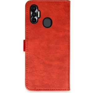 FUJİMAX Tecno Spark 7 Pro Kılıf Dışı Deri Içi Silikon Kartlıklı Kapaklı Trend S Plus Kapak