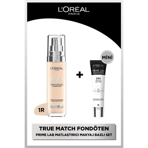L'oréal Paris True Match Bakım Yapan Fondöten - 1.R/1.C Soğuk Alt Ton + Prime Lab Matte Mini