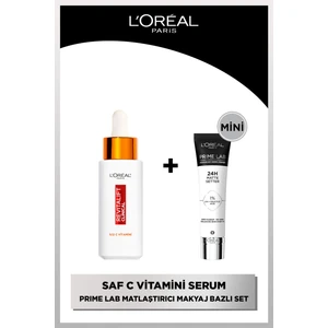 L'oréal Paris Revitalift Clinical %12 Saf C Vitamini Aydınlatıcı, Ton Eşitleyici, Gözenek Karşıtı Serum 30 Ml + Prime Lab Matte Mini