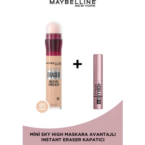 Maybelline New York Instant Anti Age Eraser Kapatıcı - 01 Light + Sky High Mini Maskara