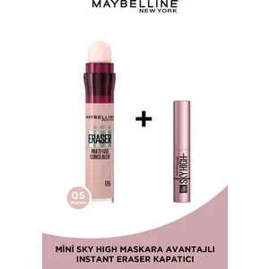 Maybelline New York Instant Anti Age Eraser Kapatıcı- 05 Brighten + Sky High Mini Maskara
