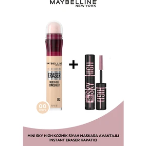 Maybelline New York Instant Anti Age Eraser Kapatıcı - 00 Ivory + Sky High Cosmic Mini Maskara