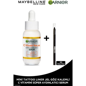 C Vitamini Parlak Süper Aydınlatıcı Serum 30ml + Tat Liner Gel Pencil Göz Kalemi Mini
