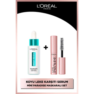 L'oréal Paris Bright Reveal  Leke Karşıtı Serum 10%Niasinamid 30ml + Paradise Mini Maskara