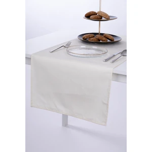 Keten Runner Leke Tutmaz Kumaş Krem 40x140