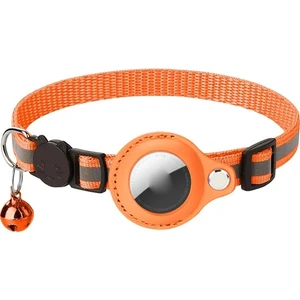 Caichi Gps Tracker - Red - M Için Karanlık Koruyucu Tutucuda Airtag Glow Için Pet Yaka (Yurt Dışından)