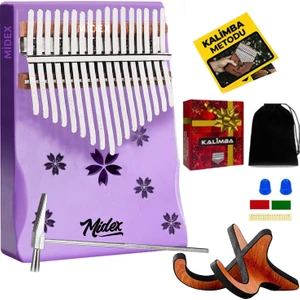 KLX87-PAK Yüksek Kaliteli Ahşap Kalimba 17 Tuşlu Full Set