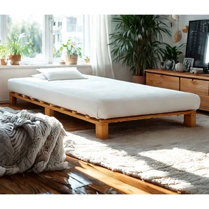 Ahşap Platform Karyola Ceviz Renk 100 x 200  cm