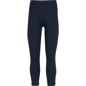 Koyu Lacivert Kız Çocuk Sahte 2 Cep Full Şardonlu Tayt