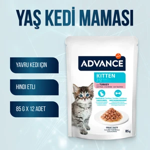 Hindili Yavru Kedi Pouch Yaş Maması 85 gr x 12 Adet