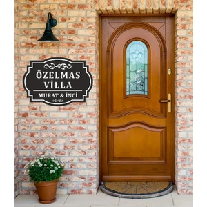 Zafrak Reklam Apartman Isimliği - Apartman - Villa - Site Tabelası Alümünyum  Kompozit 35X50CM