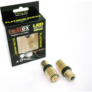 Platinum P21W 1156 LED Aydınlatma Ampul 93 Duy Tek Duy Parlak Turuncu