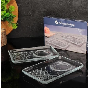54851 182X120MM Timeless 2li Çay Tabağı