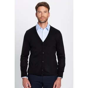 Slim Fit Dar Kesim Düğmeli Düz Tüylenmeyen Yumuşak Dokulu Erkek Hırka