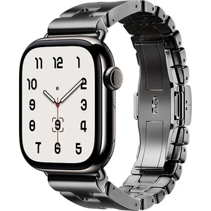 Kip GSM Apple Watch 7 45MM - Zore KRD-125 Metal Kordon Strap Kayış - Ergonomik Tasarım