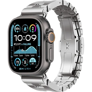 Kip GSM Apple Watch Ultra 49MM - Zore KRD-125 Metal Kordon Strap Kayış - Ergonomik Tasarım