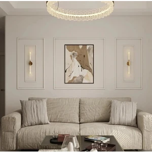 Decozza Dekoratif Boyanabilir 4 cm Hazır Kesimli Duvar Çıtası