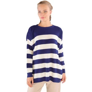5380 Bisiklet Yaka Çizgili Tunik Laci