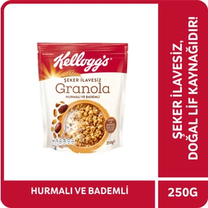 Şeker İlavesiz Granola Hurmalı ve Bademli 250 G