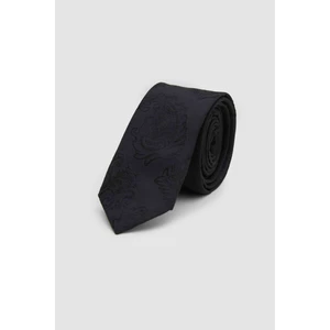 D'S Damat Siyah Desenli 5,5 cm Kravat