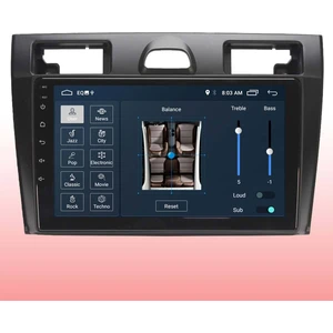 High Sound Araç Multimedya Cihazı - 2+32 / QLED 10 Inch Ekran - Navigasyon - Carplay - Ford Fiesta 05-08 - Vsr