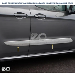 Ebal Oto Ford Tourneo Courier Krom Yan Kapı Çıtası 4 Prç. 2014 Üzeri P.çelik