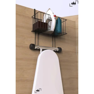 Alsi Home Ütü Düzenleyici Ütü Masası Tutacağı Ütü Sepeti Çamaşır Odası Organizer Banyo Duvar Askısı