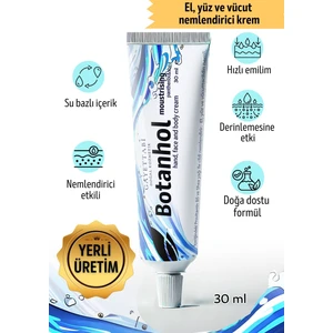 Botanhol Moisturising 30 ml Günlük El, Yüz, Vücut Nemlendirici Krem- Panthenol&shea