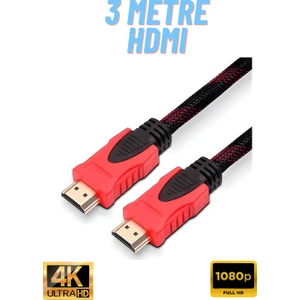 3D Full Hd HDMI Tv Uydu Alıcısı Kablo Pc ve Tv Uyumlu Örgü HDMI Kablo