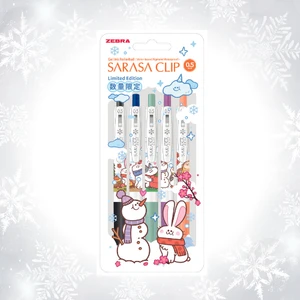 Sarasa Limited Edition 0.5mm Winter Animals 5'li Jel Kalem