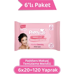 3'ü 1 Arada Makyaj Temizleme Mendili 6X20 (120 Yaprak)