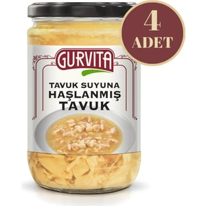 Tavuk Suyuna Haşlanmış Tavuk 660 ml 4'lü
