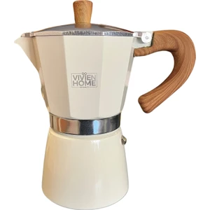 Grossberg Coffee Moka Pot 6 Cup Beyaz