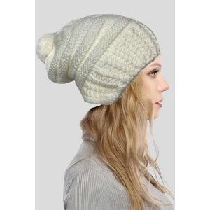 Kadın Ponponlu Kalın Örgü Bere