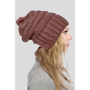 Kadın Ponponlu Kalın Örgü Bere