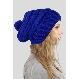 Kadın Ponponlu Kalın Örgü Bere