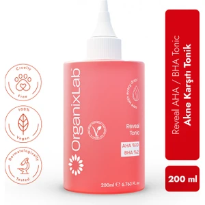 Organixlab Reveal Akne Karşıtı Tonik I Aha & Bha Canlandırıcı I Peeling Etkili Gözenek Sıkılaştırıcı 200 ml