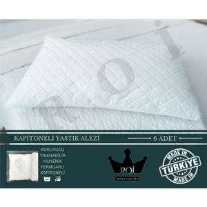 Roi Tekstil 6 Adet Sıvı Geçirmez Yastık Alezi 50 x 70 cm.